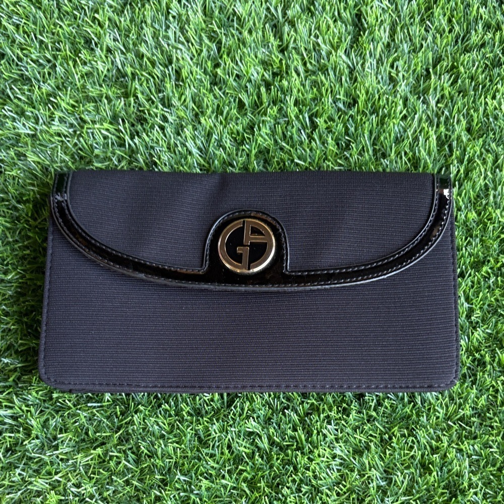 GIORGIO ARMANI Beauty Luxury Black Makeup Travel Cosmetic Bag